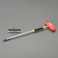 エスコ 6本組 T型ビットホルダーセット(早回し付) EA611BT-101 1セット（直送品）
