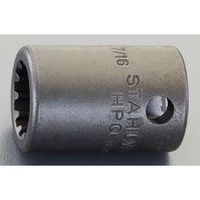 エスコ 3/8”DRx7/16” スプラインソケット EA617YP-226 1個（直送品）