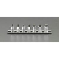 エスコ 1/4”DR [INHEX]ソケットセット EA618AT 1セット（直送品）