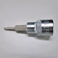 エスコ 1/2”DRxM10 [XZN]ビットソケット(3重4角) EA618CV-10 1個（直送品）
