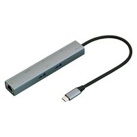 ナカバヤシ Type-C 6in1 スリムドッキングステーション/グレー UD-C07GY 1個