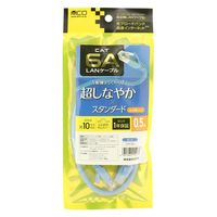 ナカバヤシ カテゴリー6A LANケーブル ブルー 0.5m C6A-5BL 1本