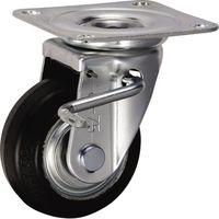 岐阜産研工業 JB型 中荷重用ストッパー付旋回キャスター PJBー100 1セット(2個)（直送品）