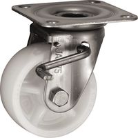 岐阜産研工業 JAB型 ステンレス製ストッパー付旋回キャスター UWAJABー200 1個（直送品）