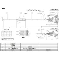 アズビル シース形測温抵抗体リード線付温度センサ YYM4PN3210010N00 1個（直送品）