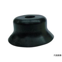 コンバム 吸着パッド 平型トメネジ取付 Φ20 ニトリルゴム 黒色 PFG-20-N 1個 61-1975-15（直送品）
