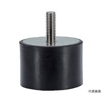 ロームヘルド・ハルダー ゴム バッファー 円筒形 オネジ付 ステンレス鋼 25150.1433 1個 63-1057-73（直送品）