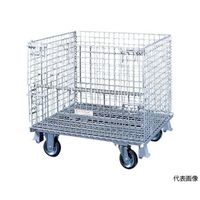 サンキン メッシュパレット 150mmキャスター付 1200×1000×1000 SCS-4S 1台 61-3197-73（直送品）