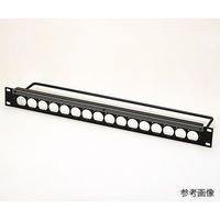 タカチ電機工業 NNP型ネームプレート結線バー付音声入出力コネクターパネル NNP-44B 1枚 62-8339-09（直送品）