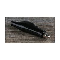 アールエスコンポーネンツ わに口クリップ 黒 1袋(10個入) 483-859 1袋(10個) 63-2998-47（直送品）