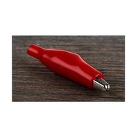 アールエスコンポーネンツ わに口クリップ 赤 1袋(10個入) 483-843 1袋(10個) 63-2998-46（直送品）