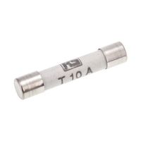 セラミック管ヒューズ 10A (タイムラグ) 6.3x32mm 500V ac 1袋(10個入) 414-061 1袋(10個)（直送品）