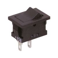 ニデックコンポーネンツ ロッカースイッチ 黒 SLE6A 1個 63-4590-02（直送品）