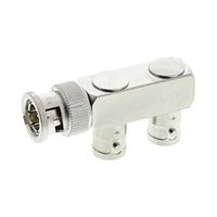 Telegartner 同軸 変換アダプタ T型分岐 BNC プラグ ー ージャック J01005A0003 1個 63-4662-25（直送品）