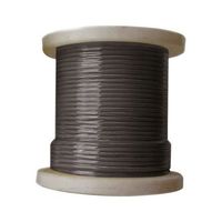 PVCケーブル 黒 50m 24 AWG 1巻(50メートル入) UL1007 #24 Black Bobbin 1巻(50メートル)（直送品）