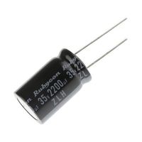 ルビコン アルミ電解コンデンサ 2200μF 35V dc 1袋(2個入) 35ZLH2200MEFC16X25 1袋(2個)（直送品）