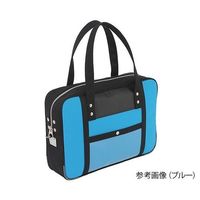 アズワン 帆布メール用ボストン(M)スリム ブルー 馬蹄錠金具付 63-5755-36 1個（直送品）