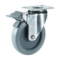 サムソンキャスター ステンレスキャスター 自在SP付 ウレタン 75mm TP5130-01-PLY-TLB 1個 63-9622-24（直送品）