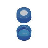 シリコン/PTFE セプタム付キャップ スリット入 青 白/青 1000個入 09150869 1セット(1000個)（直送品）