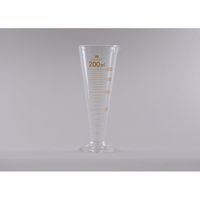 宮原計量器製作所 液量計(円錐型) 茶目盛 200mL mg200 1個 65-2764-94（直送品）