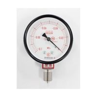 長野計器 普通形圧力計(Φ60) 真空計(負圧計) 禁油 立形A枠 ー0.1~0MPa AA10-123 1個 65-4269-15（直送品）
