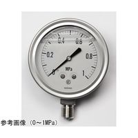 長野計器 グリセリン入圧力計(100Φ) 1MPa GV42-143 1個 65-4321-16（直送品）