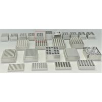 NDーM01/NDーM11/NDCー100共通 アルミブロック マイクロチューブ用 2.0mLストレート×15本用 ND-BM2x15 1個（直送品）