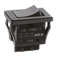 NKKスイッチズ ロッカースイッチ 黒 JW-MW11RKK 1個 67-0358-07（直送品）