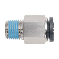 潤工社 ワンタッチ継手Mシリーズ ニップル 8mm PT1/4 PNM-8-PT1/4-BSM 1個 67-2261-48（直送品）