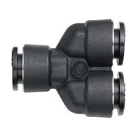 潤工社 ワンタッチ継手Mシリーズ ユニオンY 8mm PYAM-8-PM 1個 67-2261-97（直送品）