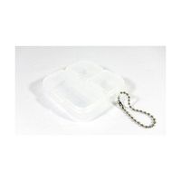 明邦化学工業 パーツケーススクエア3コマケース(ヘッター付) クリアー 506187 1個 63-2916-95（直送品）