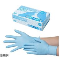 小野商事 ニトリル手袋 パウダーフリー 100枚入 Lサイズ AG7240-L 1箱(100枚) 65-1746-08（直送品）