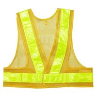 小野商事 安全ベストショート丈 5cm 黄×黄 NO.764 1枚 65-0308-58（直送品）