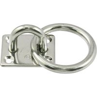 ひめじや ステンレス アイプレート丸カン #8 PR-8 1個 63-5461-91（直送品）