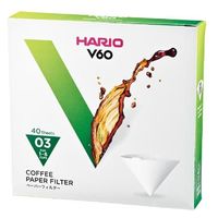 HARIO (ハリオ) V60用 コーヒー ペーパーフィルター 03 40枚入り VCF-03-40W 1個