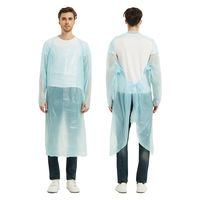 プラスチックガウン(サムフック) 25689800 トイ(TOY) TOY-CPE-TH-0B(240マイ) 1箱(240入)（直送品）