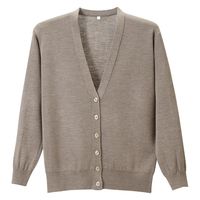 ディーフェイズ 抗ピル長袖カーディガン 23756306 杢ベージュ D-1001(5L) 1着（直送品）