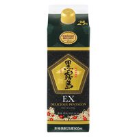 霧島酒造 本格焼酎 黒霧島EX 25度 1800ml 紙パック 1セット（2本） - アスクル