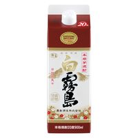 白霧島 20度 900ml パック 1本 芋焼酎　霧島酒造