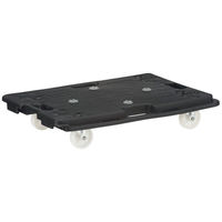 【平台車】 アスクル 「現場のチカラ」 樹脂平台車（連結）耐荷重100kg ナイロンキャス 1台 オリジナル（わけあり品）