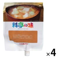 マルコメ みそ汁サーバー用味噌 〈料亭の味〉 3kg 1セット（4個） みそ 業務用