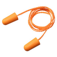 【耳栓】丸紅フォレストリンクス「現場のチカラ」耳栓 紐つき オレンジ 1セット（10組：1組×10袋） オリジナル