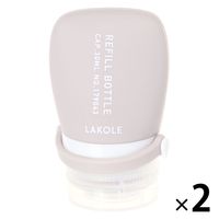 【LAKOLE/ラコレ】 詰め替えボトル（30ml） グレー 1セット（1個×2）
