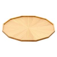 ヤマコー 桧・放射杢 12角料理皿 大 38098 1個（直送品）