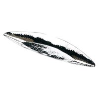 ヤマコー ステンレス槌目 木の葉型盛器 小 23955 1個（直送品）