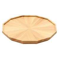 ヤマコー 桧・放射杢 12角料理皿 小 38099 1個（直送品）