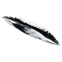 ヤマコー ステンレス槌目 木の葉型盛器 大 23954 1個（直送品）