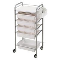 西村製作所 アプリワゴン(仕切りケースタイプ) 25585000 024(ホワイト) 1台（直送品）