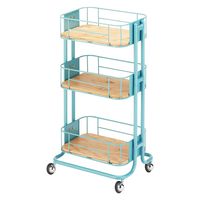 西村製作所 アプリワゴン(ストッカータイプ) 25585103 025(ターコイズブルー) 1台（直送品）