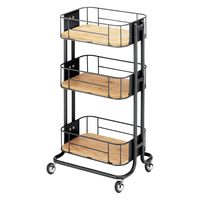 西村製作所 アプリワゴン(ストッカータイプ) 25585101 025(ブラック) 1台（直送品）